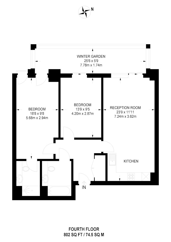 Flat 9, Gaumont Tower, Dalston Square, London, E8 3BQ