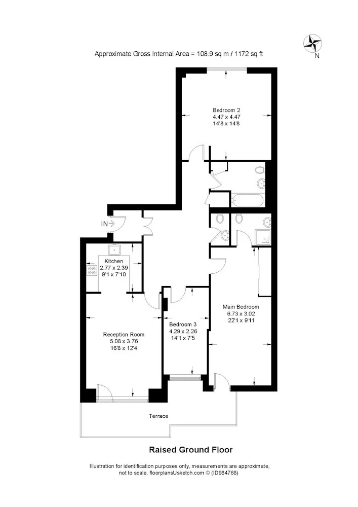  Greenfell Mansions, Glaisher Street, London, SE8