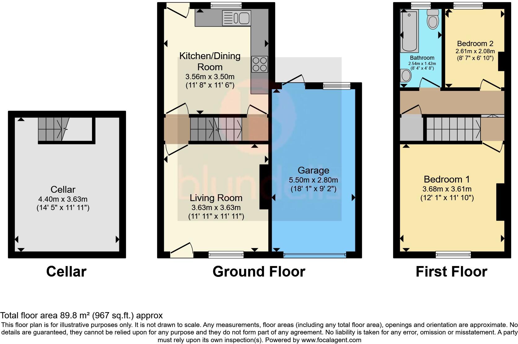2 bed End of Terrace