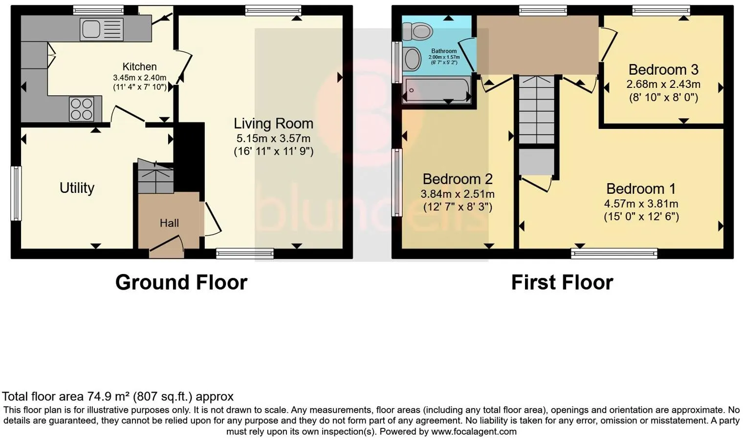 3 bed End of Terrace