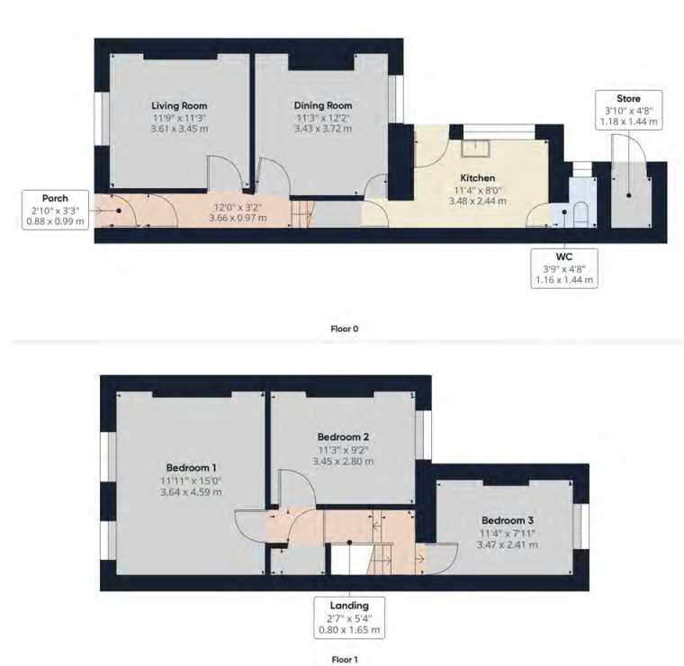 3 bed Terraced