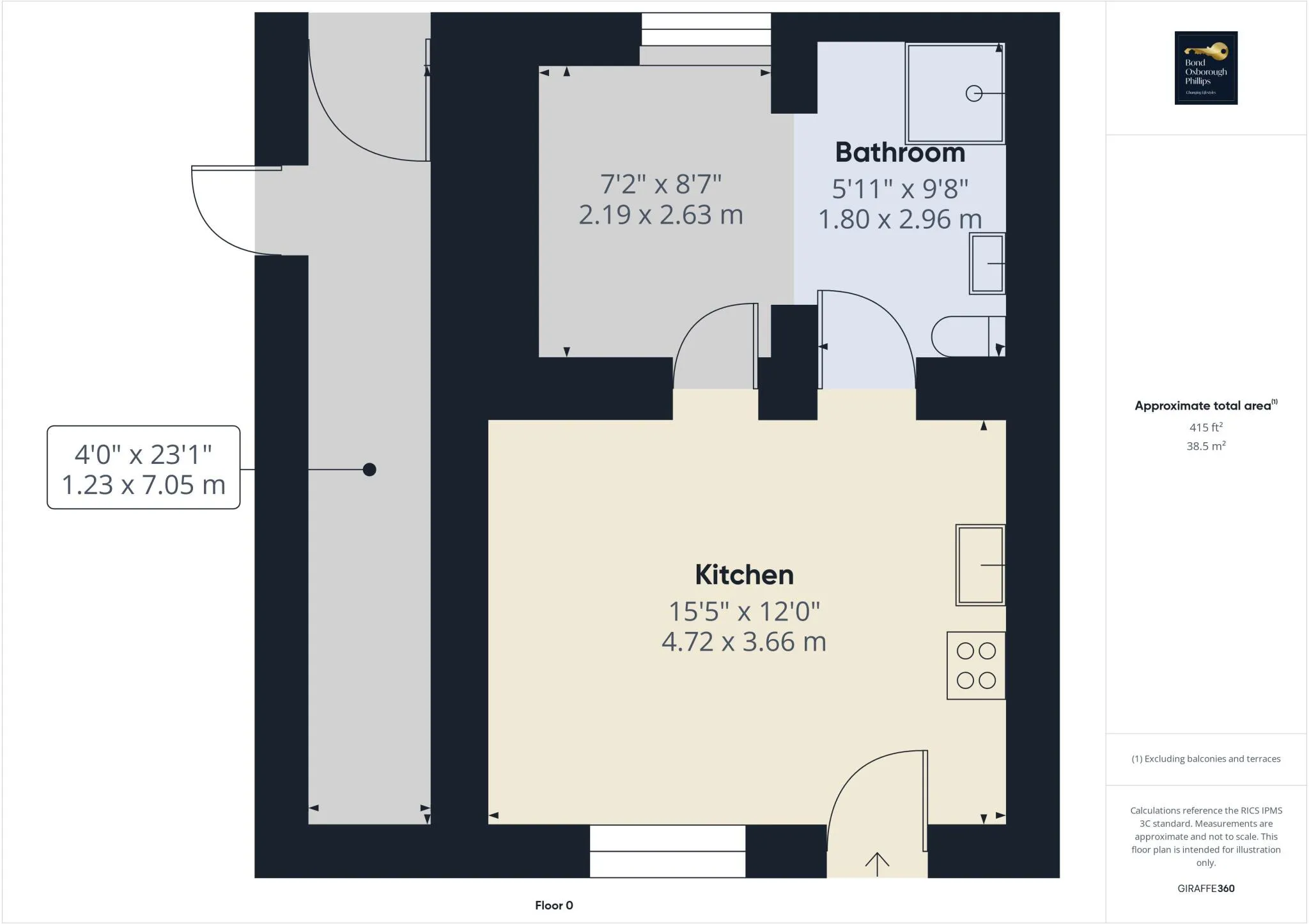 4 bed Block of Apartments
