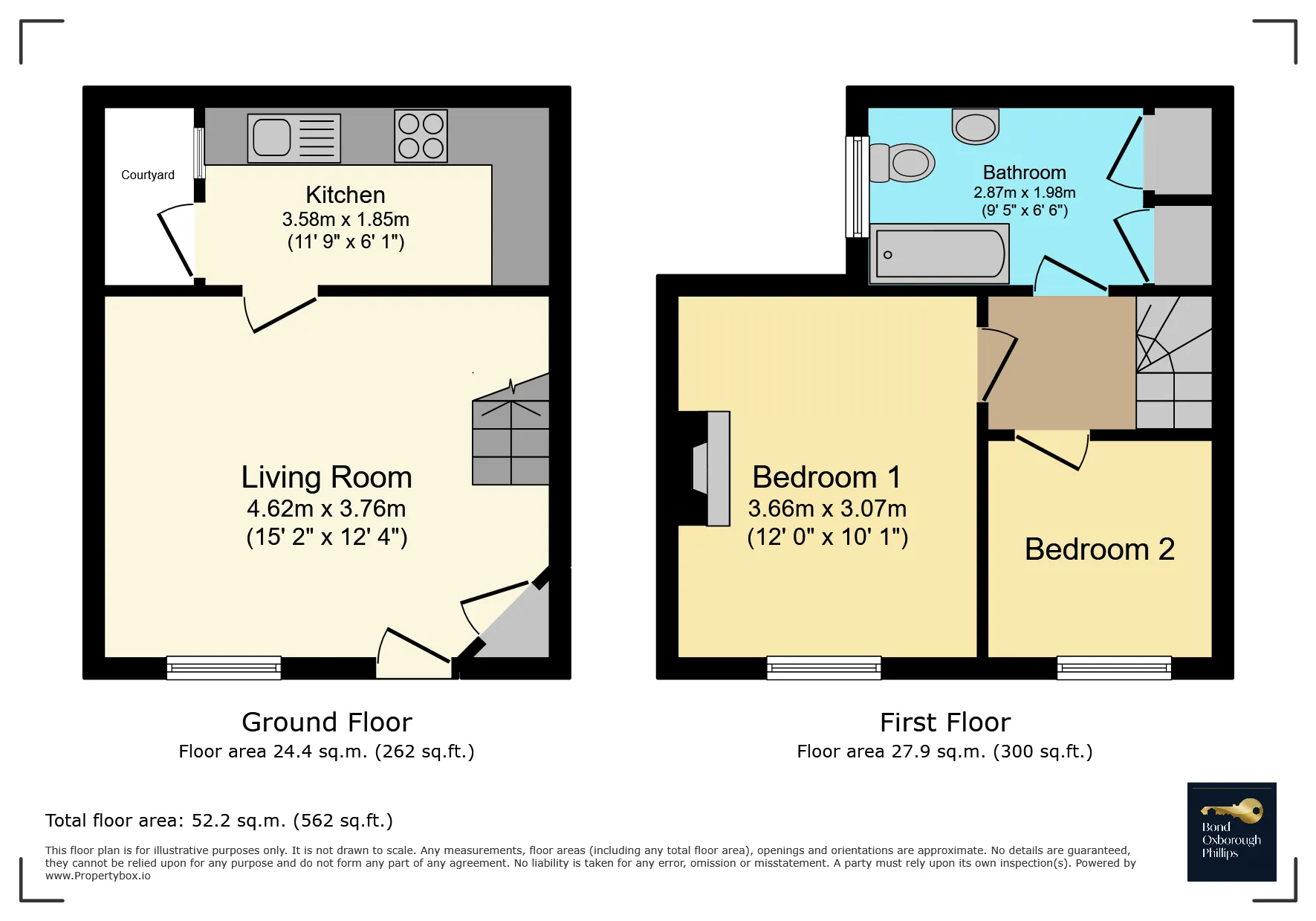 2 bed Character Property