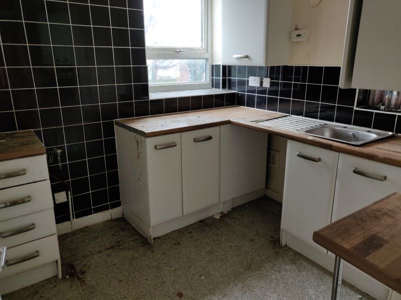Mid terraced house converted into two flats in Handsworth
