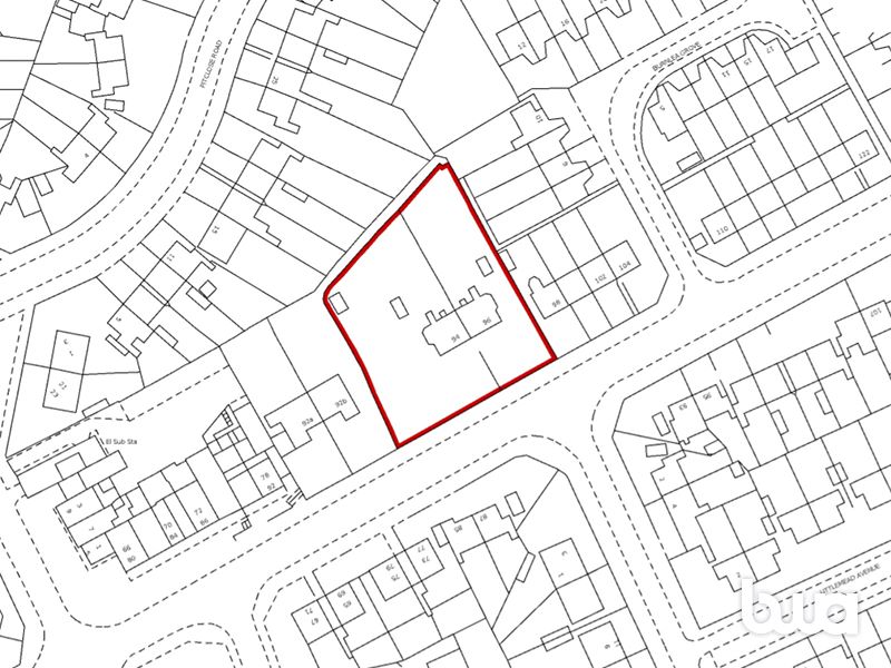 0.5 acre potential development site with a pair of semi detached houses in Northfield 