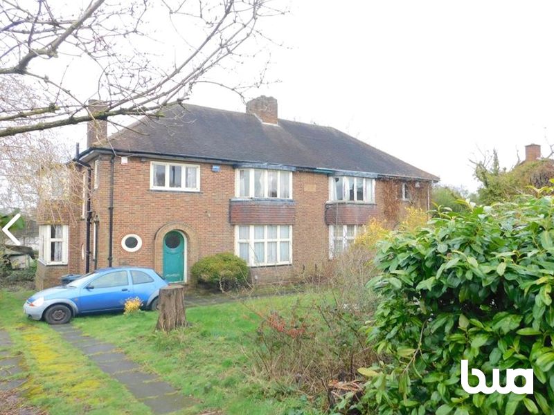0.5 acre potential development site with a pair of semi detached houses in Northfield 