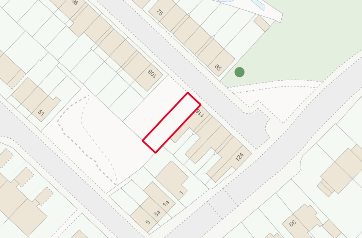 Freehold plot of land in Stoke on Trent