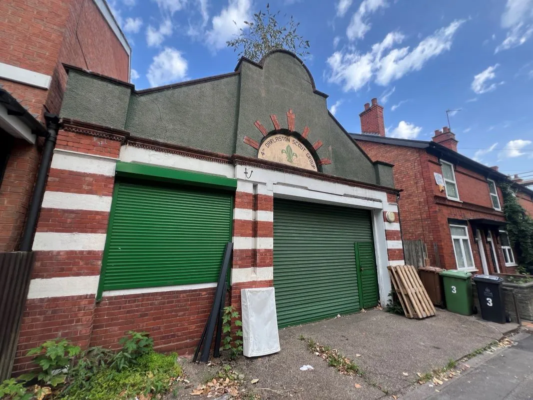 Freehold detached property, formerly used as a Scout Hut in Darlaston, being sold on behalf of Walsall Council