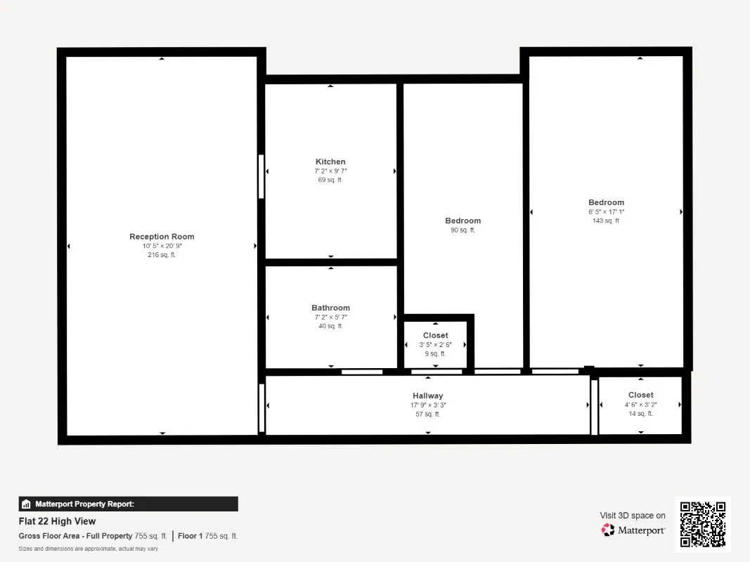 A 2 bedroom apartment for over 55's in Walsall