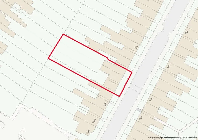 A vacant freehold three storey row of three terraced properties in Balsall Heath 