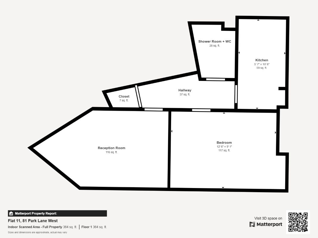 1 bedroom second floor flat in Tipton 