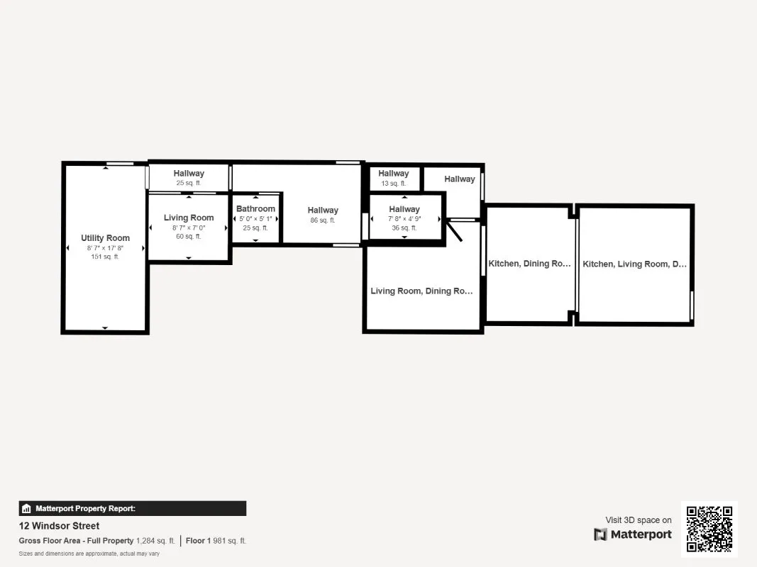 3 bedroom end terraced former cafe in Stratford upon Avon, with planning permission for conversion to residential 