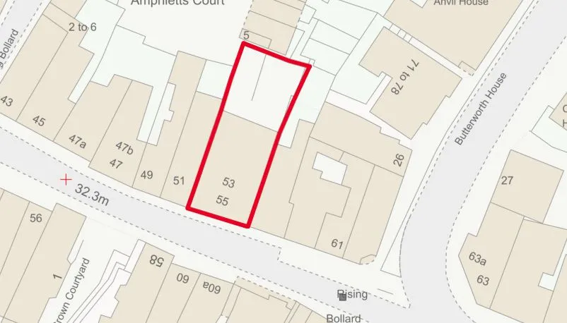 Freehold town centre retail investment property in Evesham