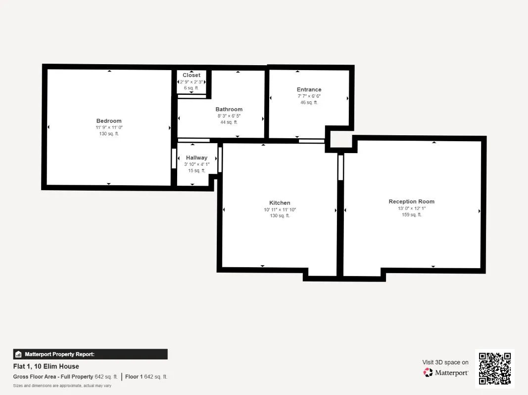 1 bedroom ground floor flat in Barwell, Leics.
