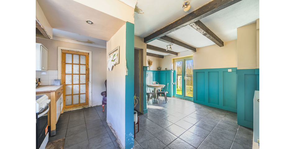 Detached three bedroom Cottage with part built extension 