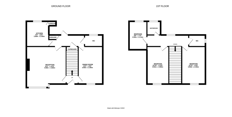 Three bedroom family home in need of refurbishment