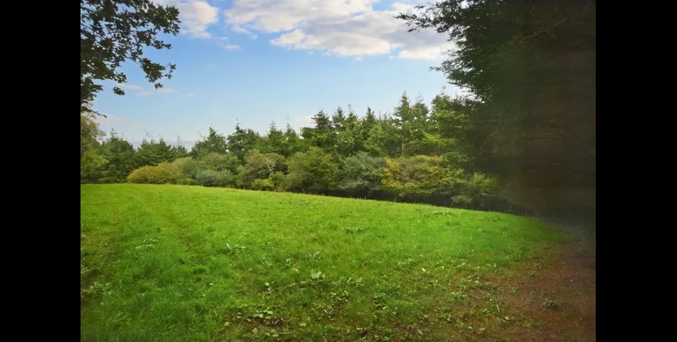 Parcel of land with stable block and vehicular access on outskirts of village