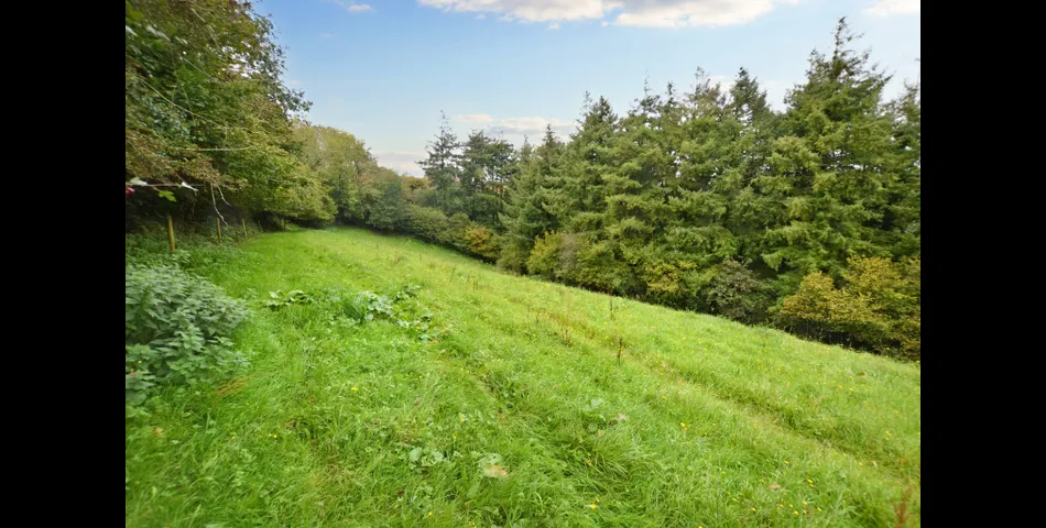 Parcel of land with stable block and vehicular access on outskirts of village