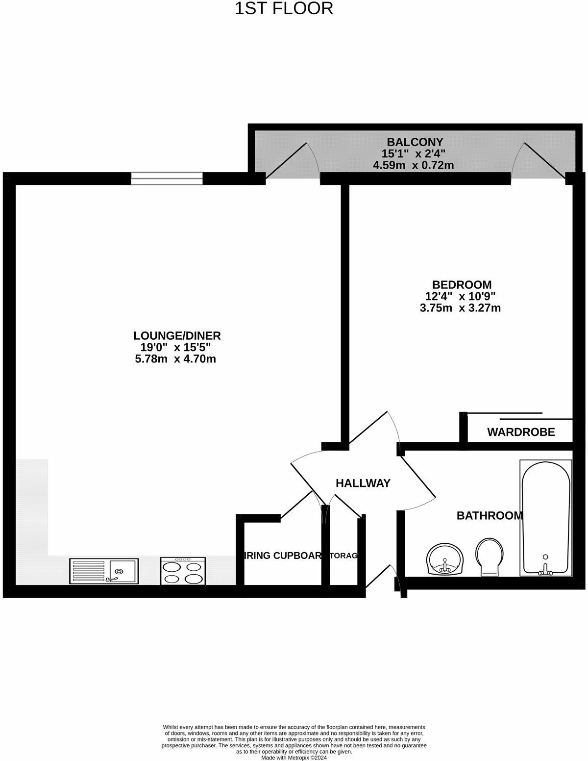 1 bed Apartment