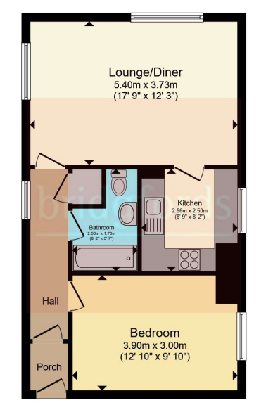 1 bed Apartment