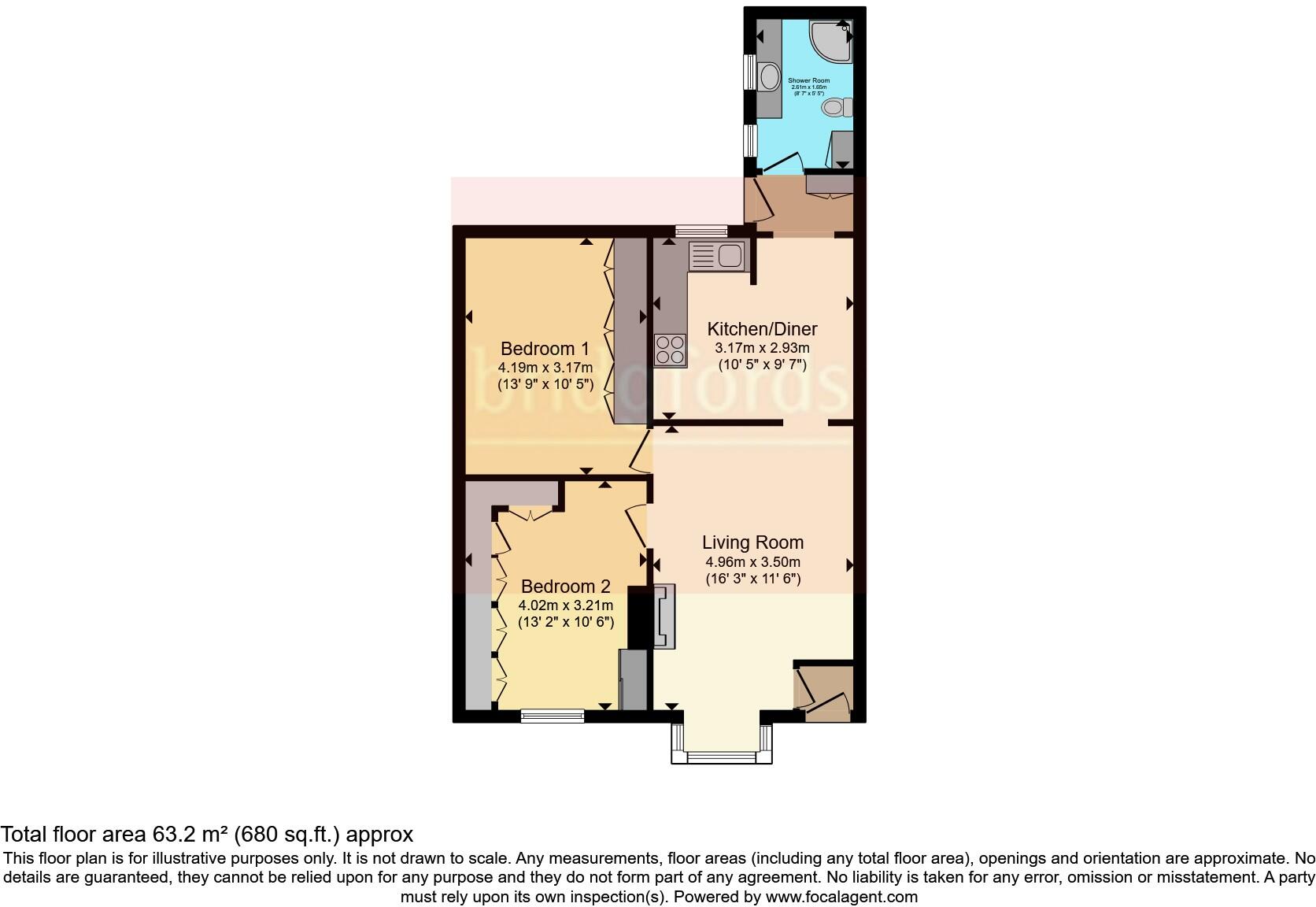 2 bed Character Property