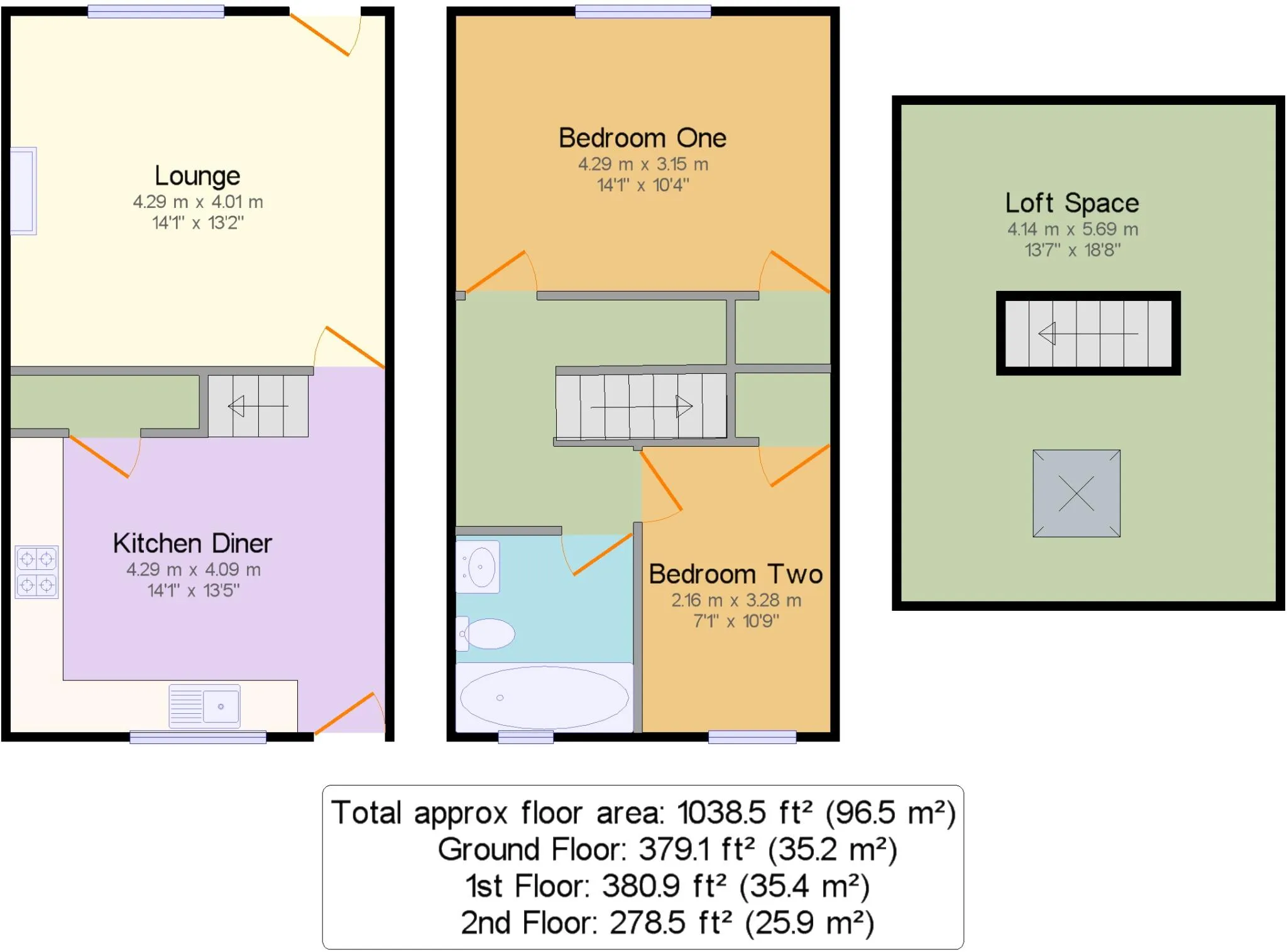 2 bed Terraced