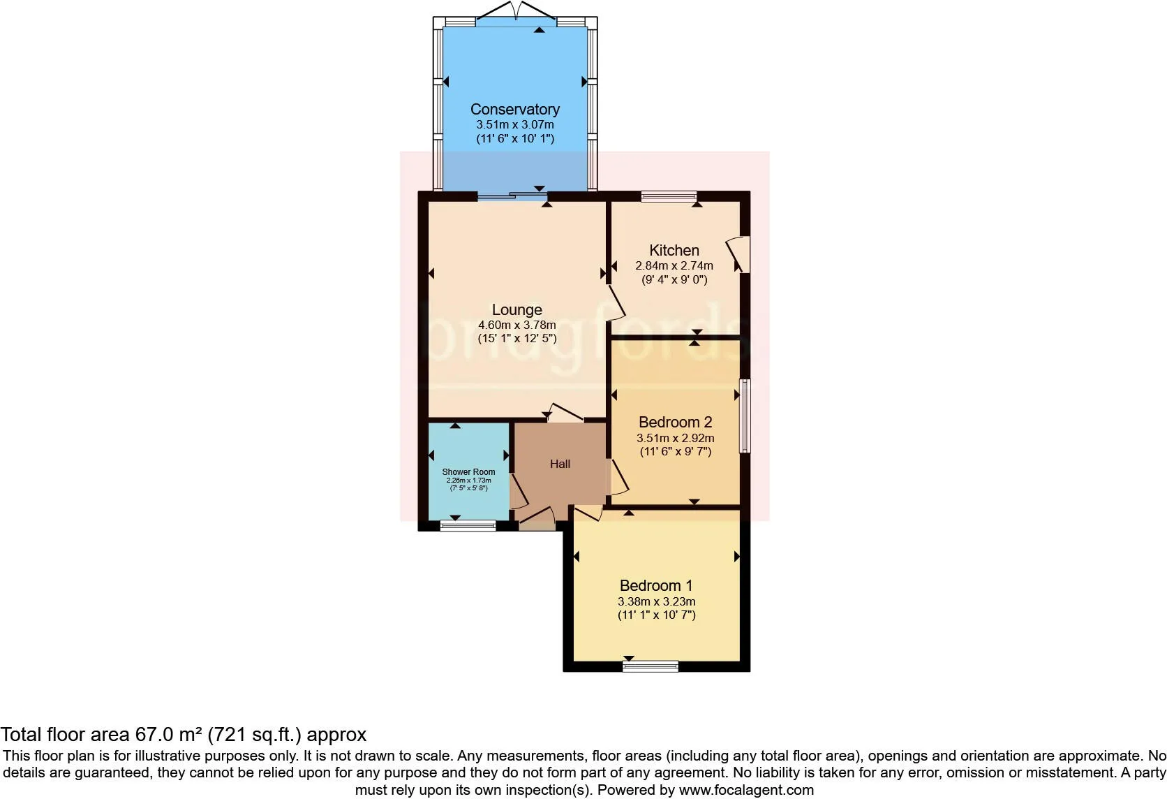 2 bed Semi-Detached Bungalow