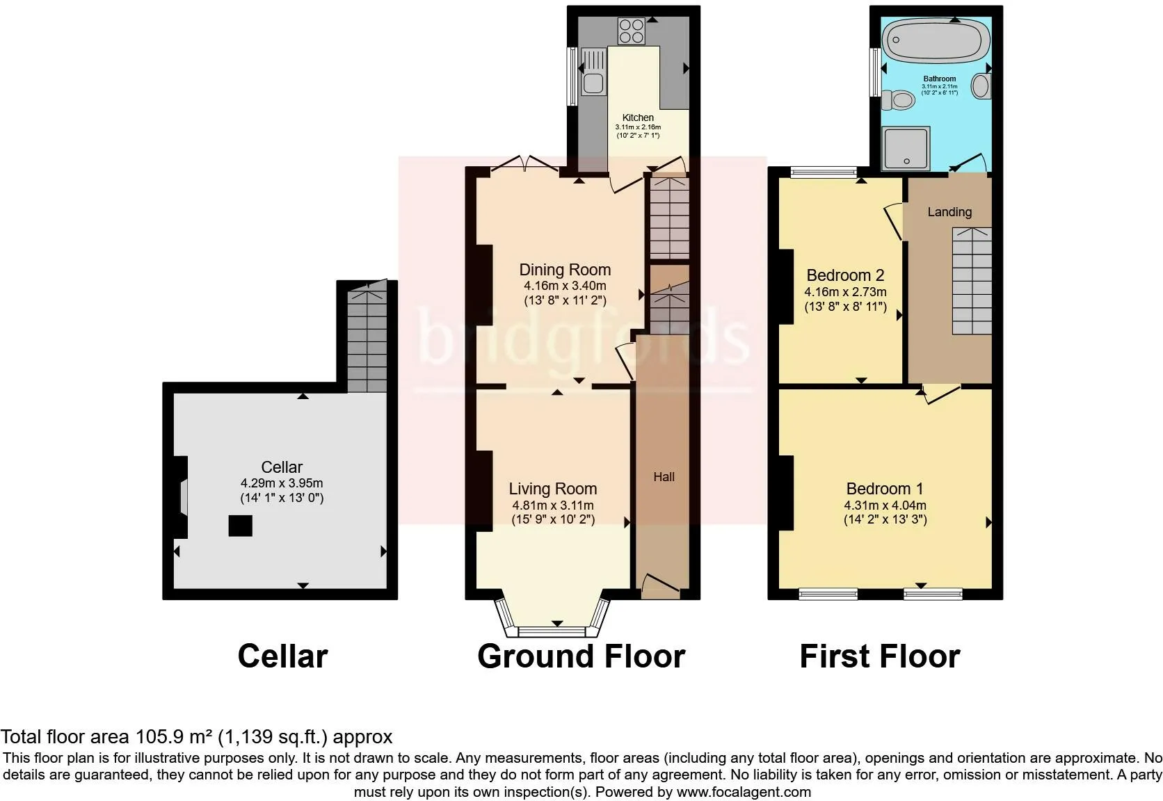 2 bed End of Terrace