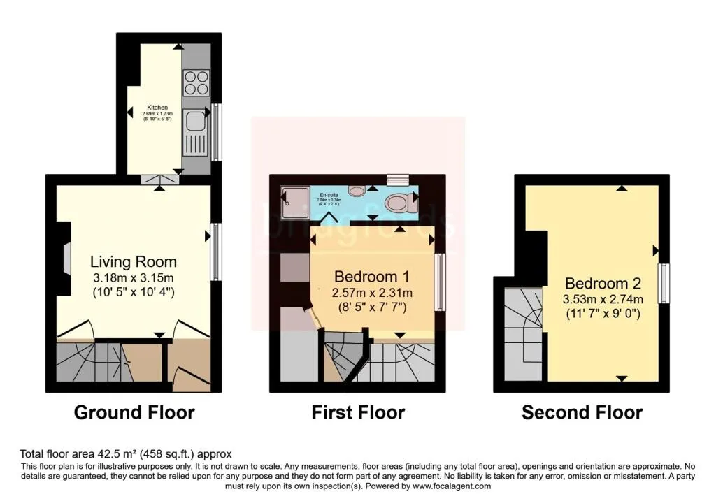 2 bed End of Terrace