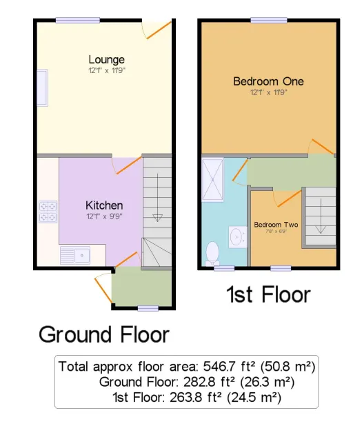 2 bed Semi-Detached