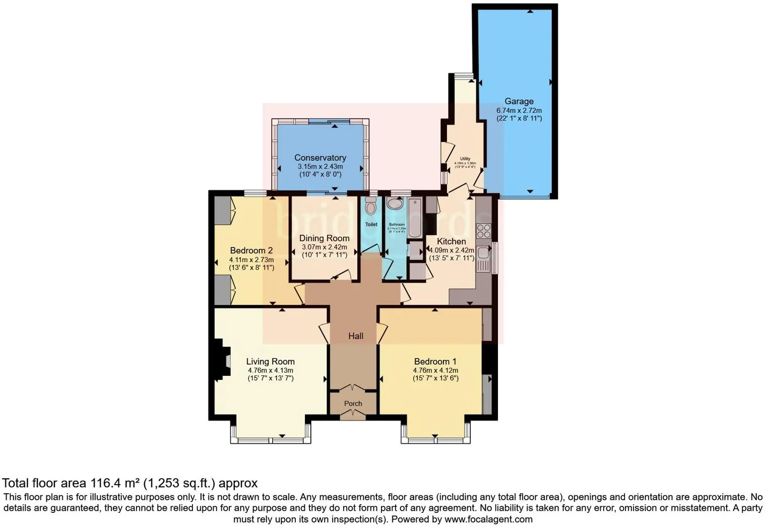 2 bed Detached Bungalow