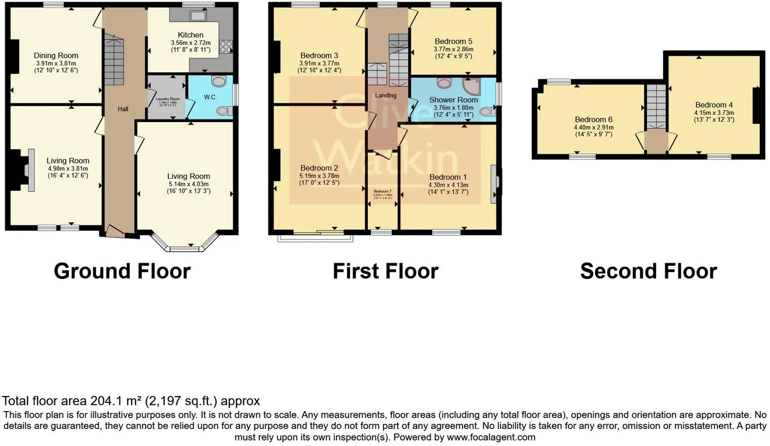 6 bed Semi-Detached