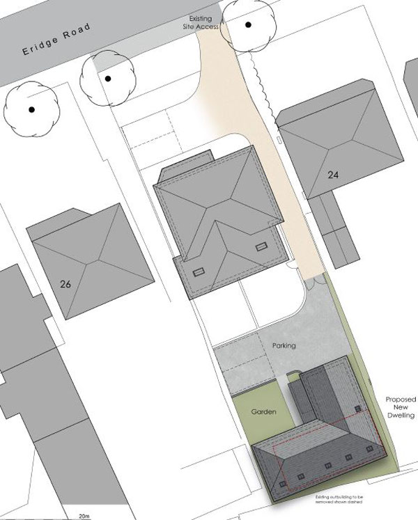 Land With Planning Consent For Detached Dwelling