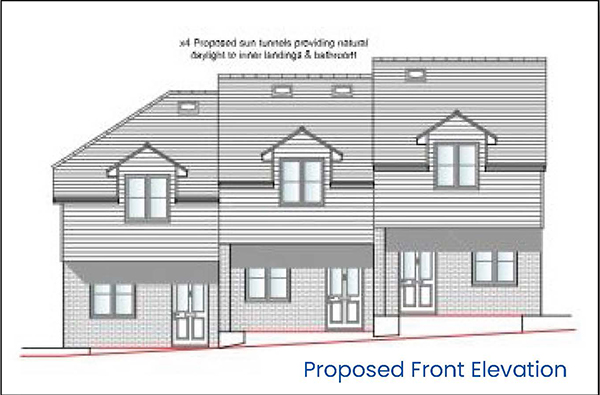 Site With Permission For Three, 3-Bedroom Houses