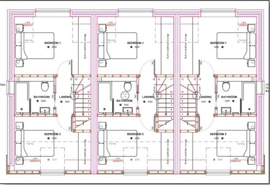 Site With Permission For Three Dwellings