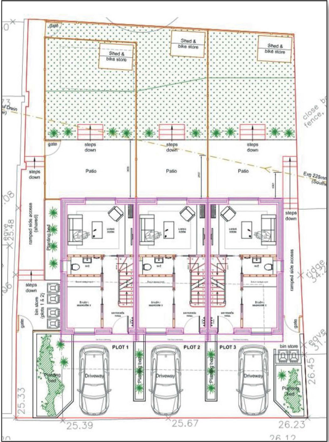 Site With Permission For Three Dwellings