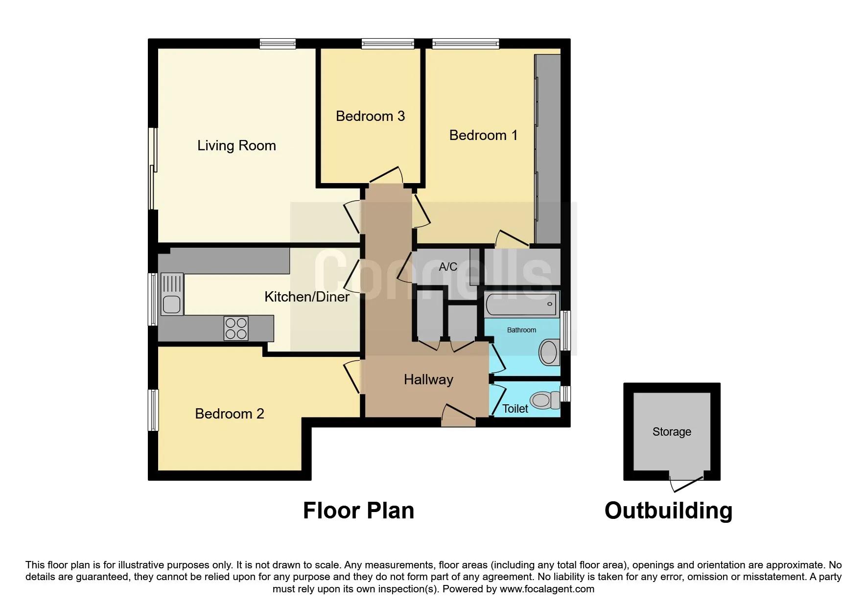 3 bed Block of Apartments