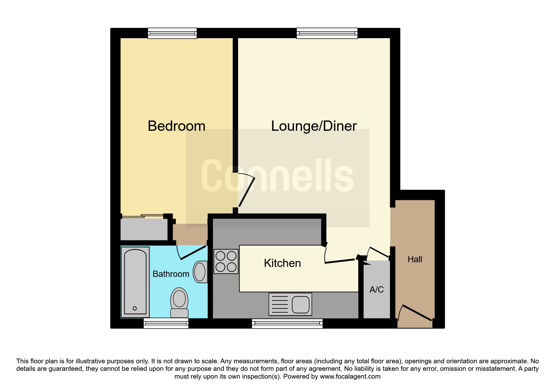 1 bed Ground Flat