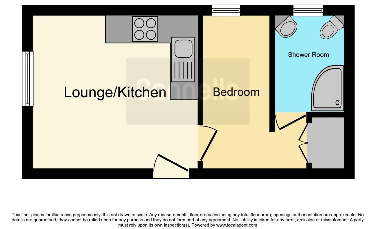 1 bed Ground Flat