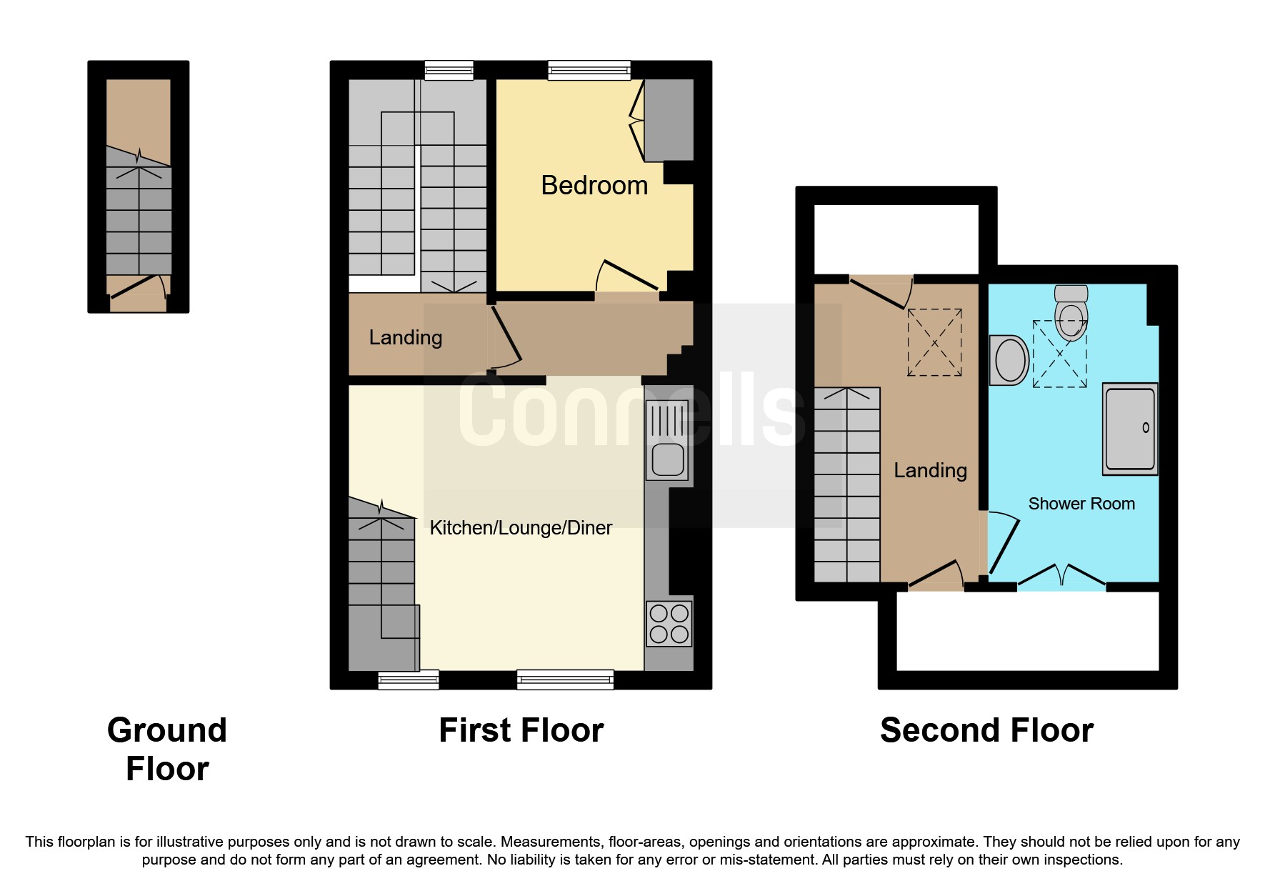 3 bed Block of Apartments