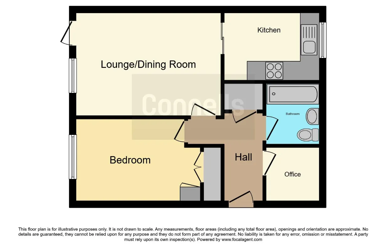 1 bed Ground Flat