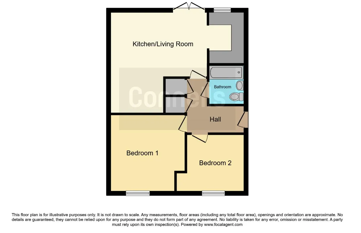 2 bed Ground Flat
