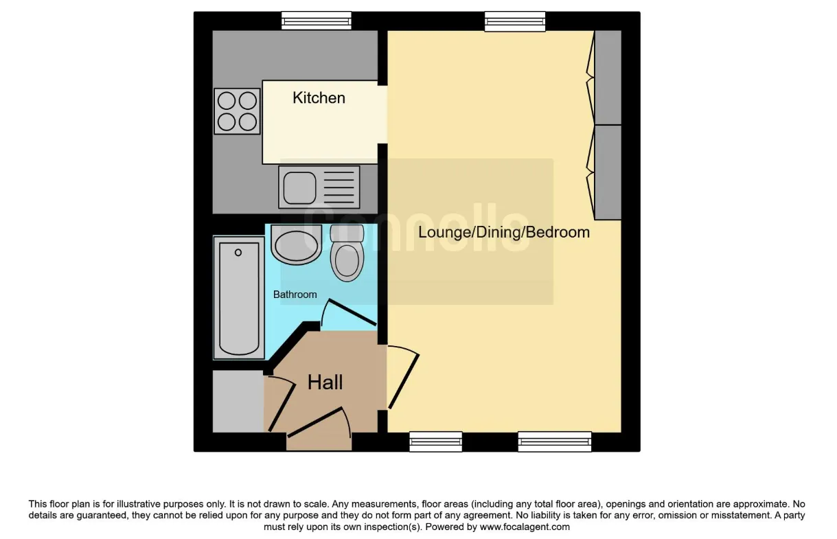 1 bed Studio