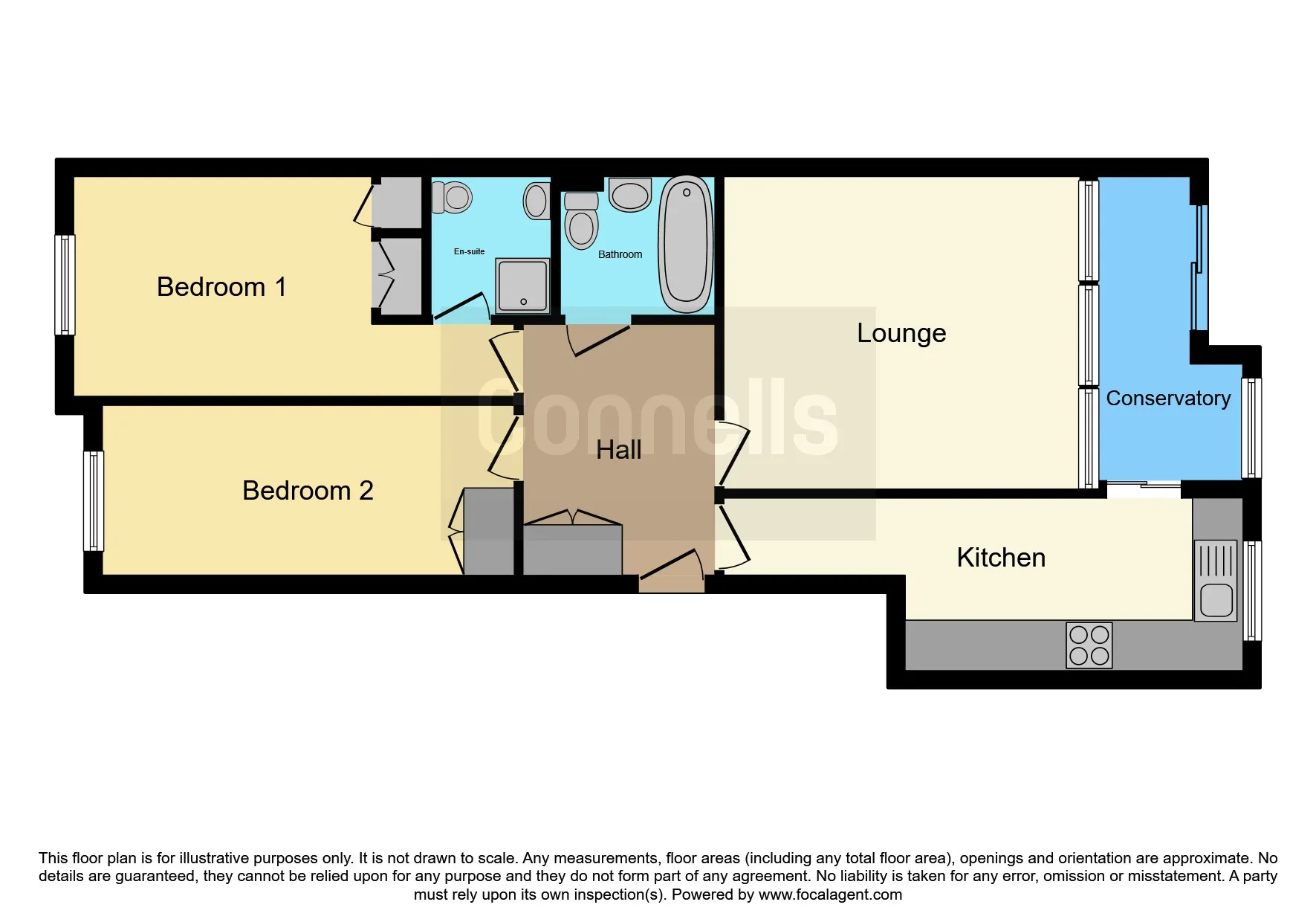 2 bed Ground Flat
