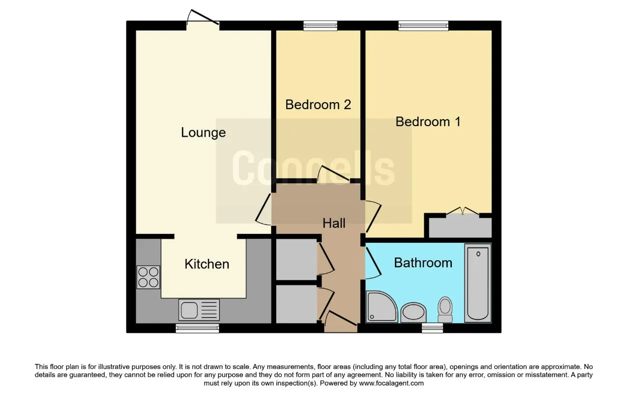 2 bed Ground Flat