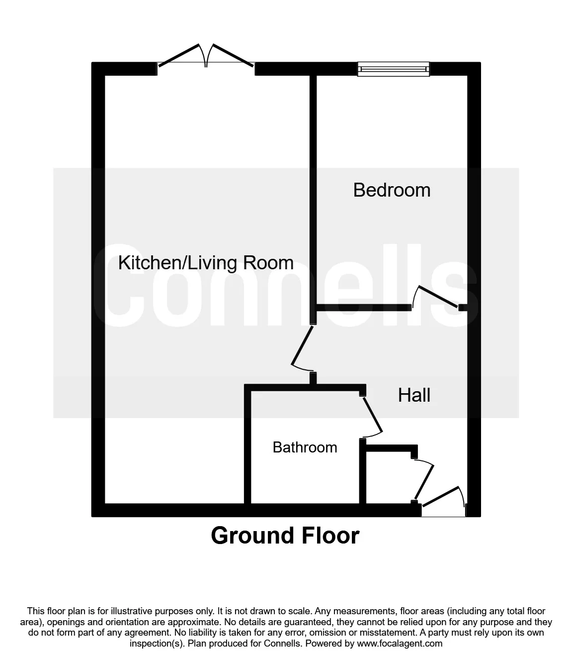 1 bed Ground Flat