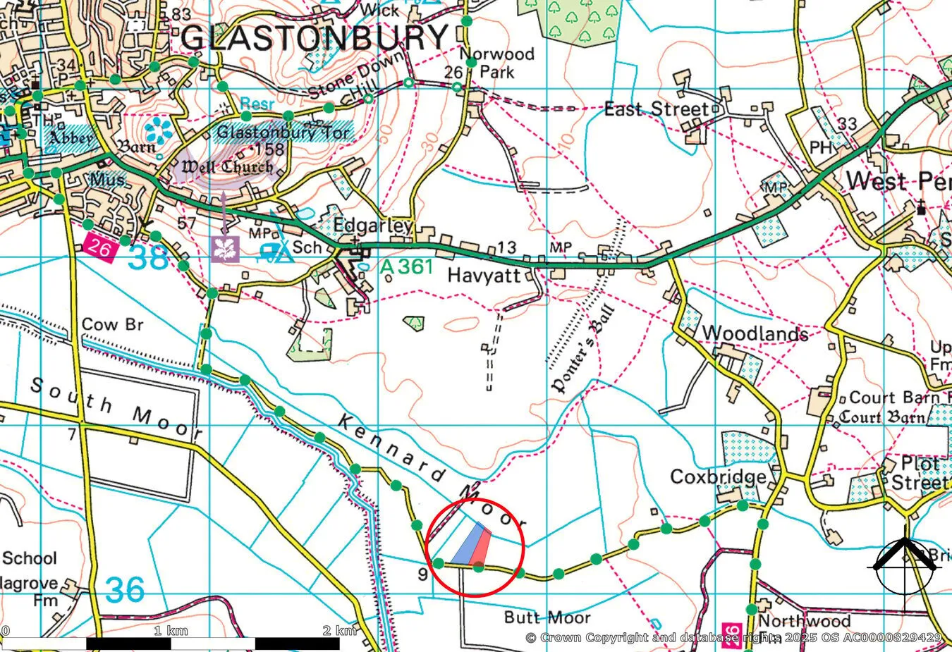 property for sale in Lot B - Kennard Moor, Glastonbury, BA6 - Guide price £30,000