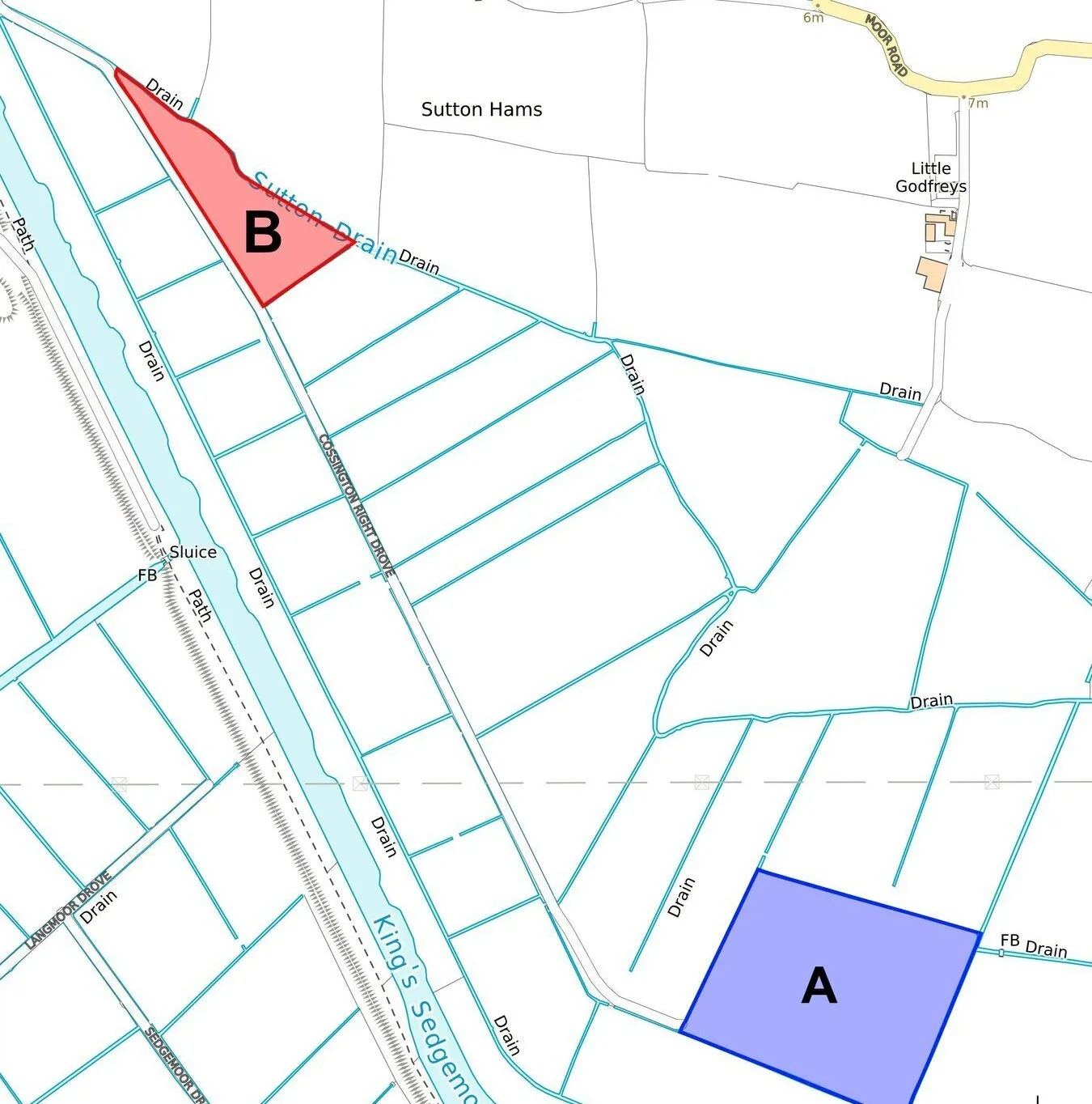 property for sale in Lot B - Cossington Right Drove, Chedzoy, TA7 - Guide price £3,000