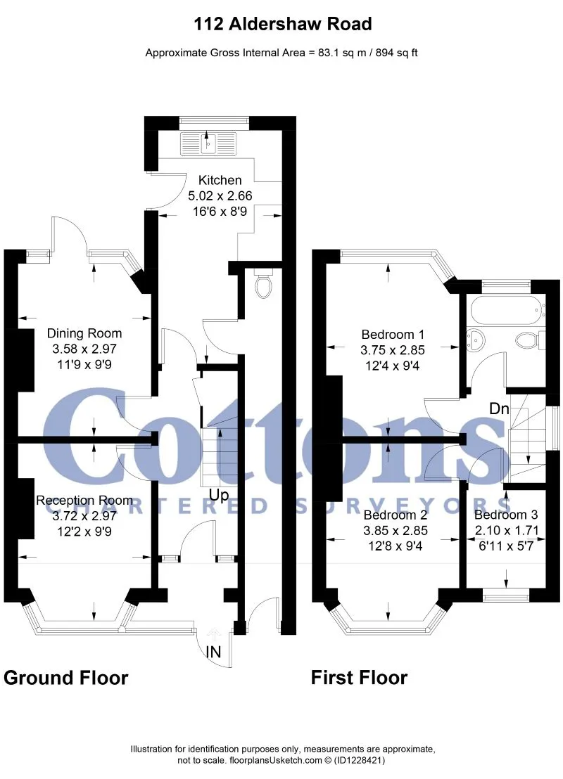 Freehold Vacant Semi-Detached House with Three Bedrooms