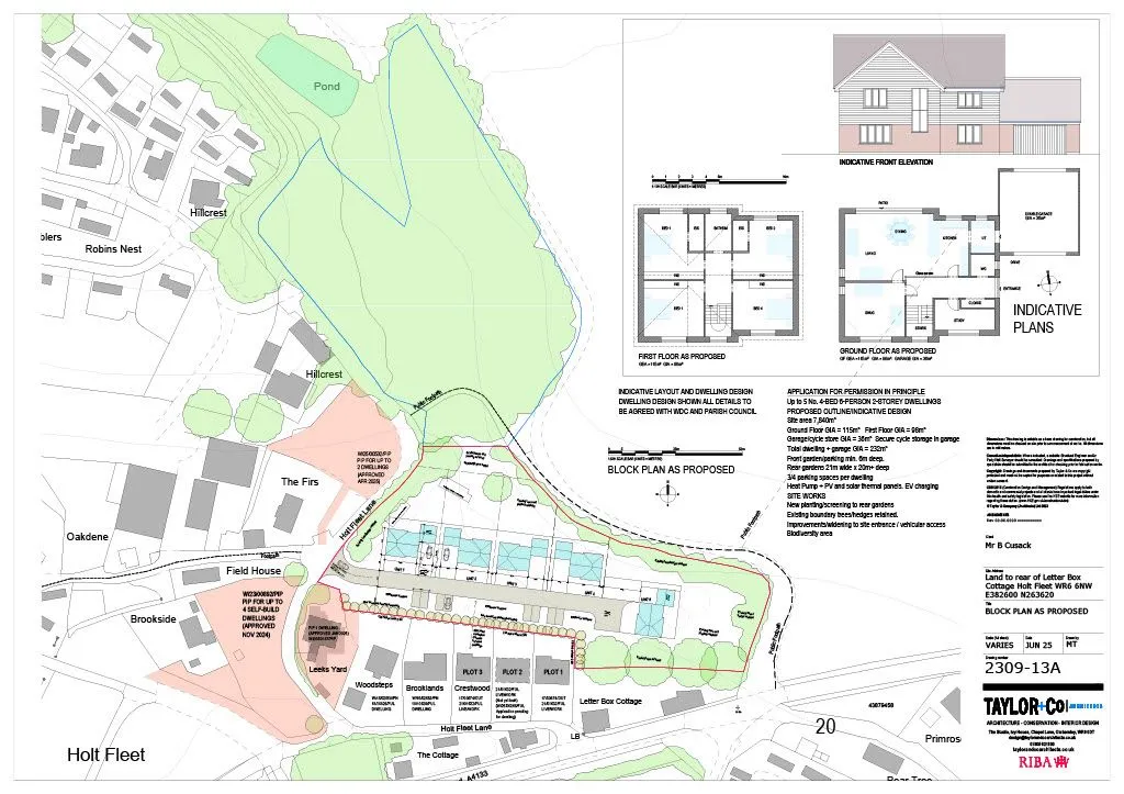 Freehold Development Land  – Consent for 5 Self Build Dwellings